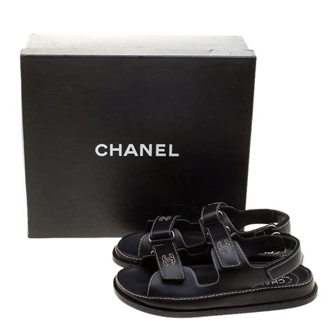 chanel t strap sandals|chanel velcro sandals 2020 price.